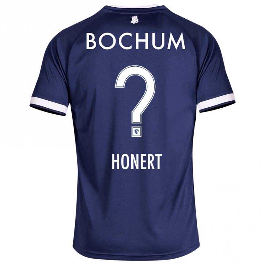 Kids Football Jan Honert #0 Dark Blue Home Jersey 2024/25 T-Shirt Uk