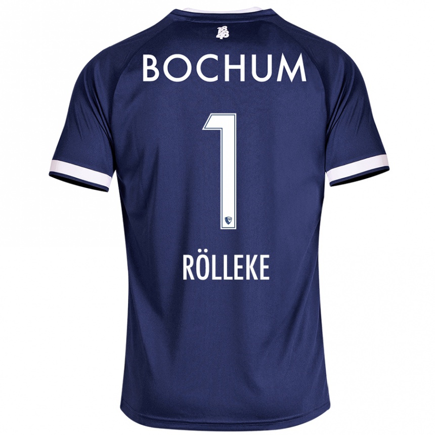 Kids Football Hugo Rölleke #1 Dark Blue Home Jersey 2024/25 T-Shirt Uk