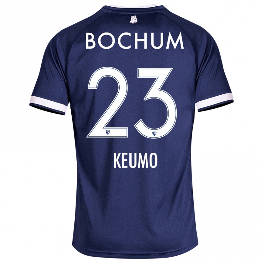 Kids Football Owono-Darnell Keumo #23 Dark Blue Home Jersey 2024/25 T-Shirt Uk