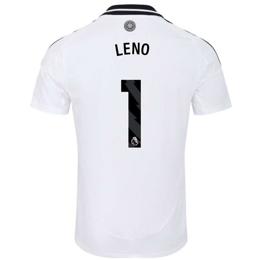 Kids Football Bernd Leno #1 White Home Jersey 2024/25 T-Shirt Uk