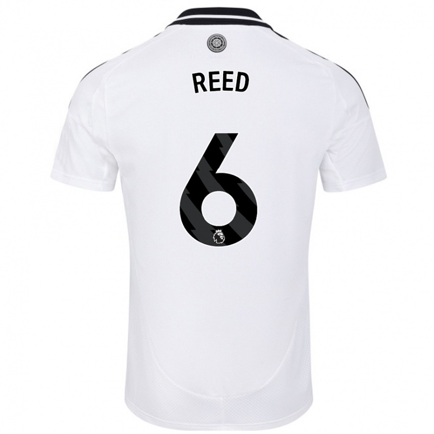 Kids Football Harrison Reed #6 White Home Jersey 2024/25 T-Shirt Uk