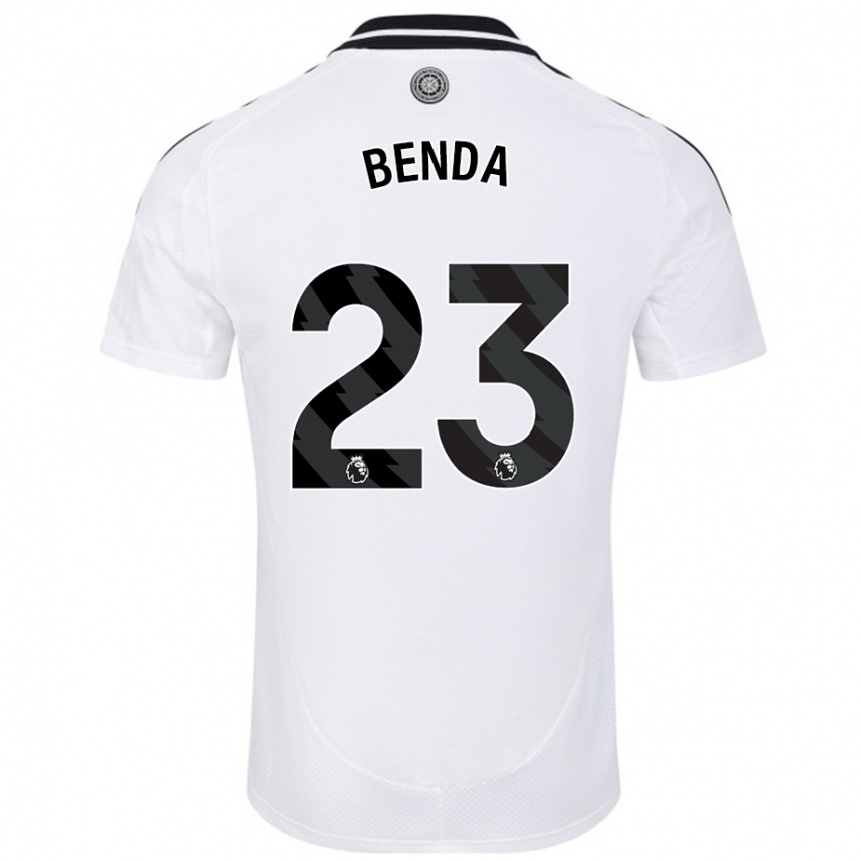 Kids Football Steven Benda #23 White Home Jersey 2024/25 T-Shirt Uk