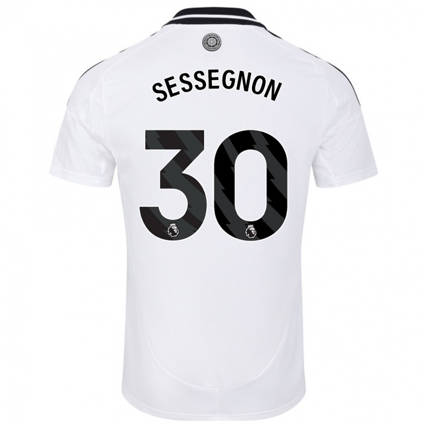 Kids Football Ryan Sessegnon #30 White Home Jersey 2024/25 T-Shirt Uk