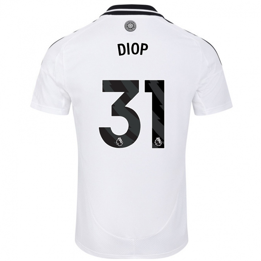 Kids Football Issa Diop #31 White Home Jersey 2024/25 T-Shirt Uk