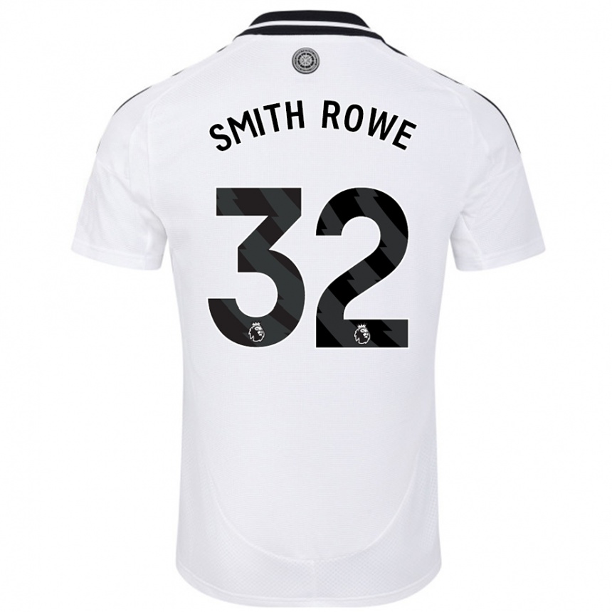 Kids Football Emile Smith Rowe #32 White Home Jersey 2024/25 T-Shirt Uk