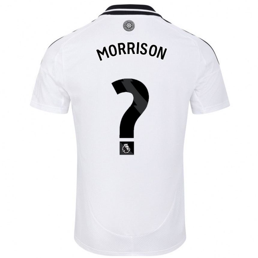 Kids Football Kymarley Morrison #0 White Home Jersey 2024/25 T-Shirt Uk