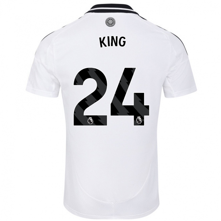 Kids Football Joshua King #24 White Home Jersey 2024/25 T-Shirt Uk