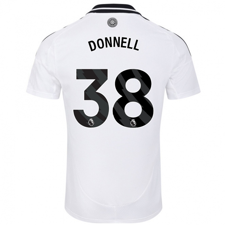 Kids Football Chris Donnell #38 White Home Jersey 2024/25 T-Shirt Uk