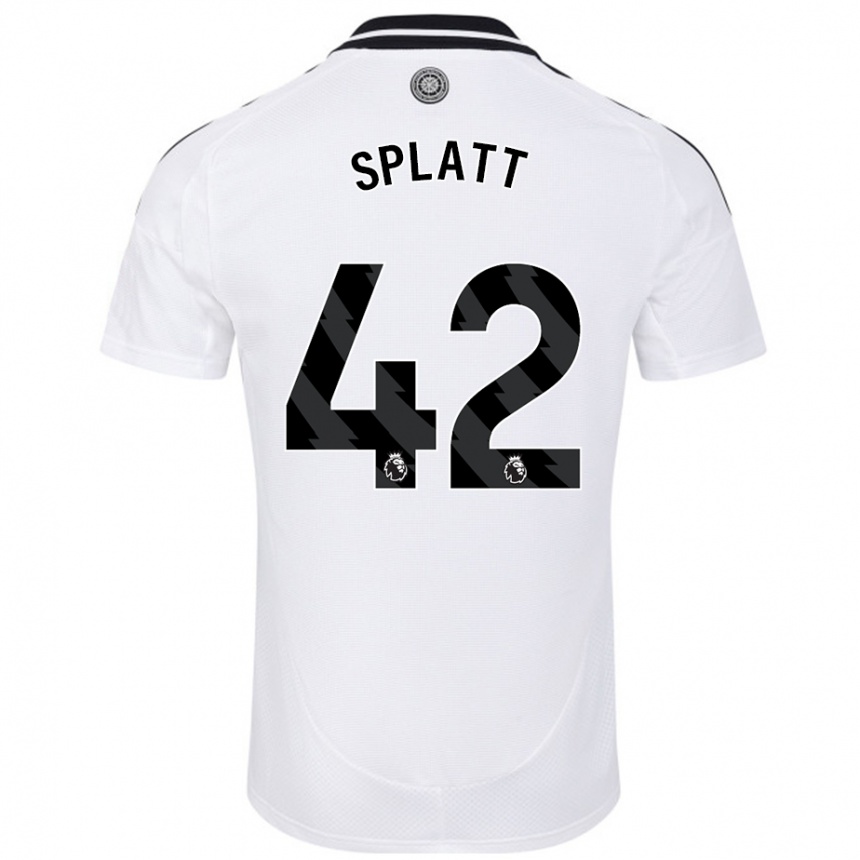 Kids Football Delano Splatt #42 White Home Jersey 2024/25 T-Shirt Uk