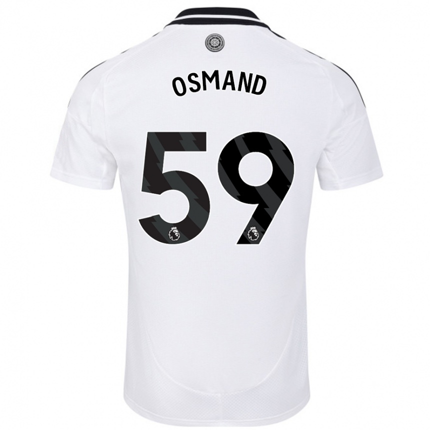 Kids Football Callum Osmand #59 White Home Jersey 2024/25 T-Shirt Uk