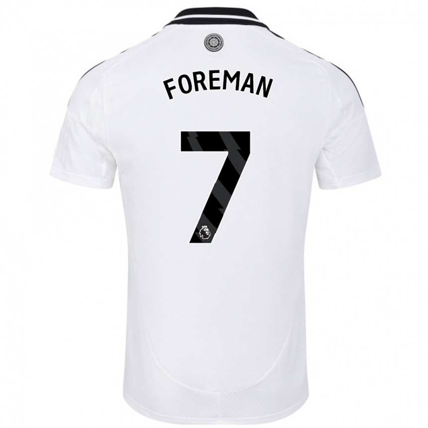 Kids Football Tia Foreman #7 White Home Jersey 2024/25 T-Shirt Uk