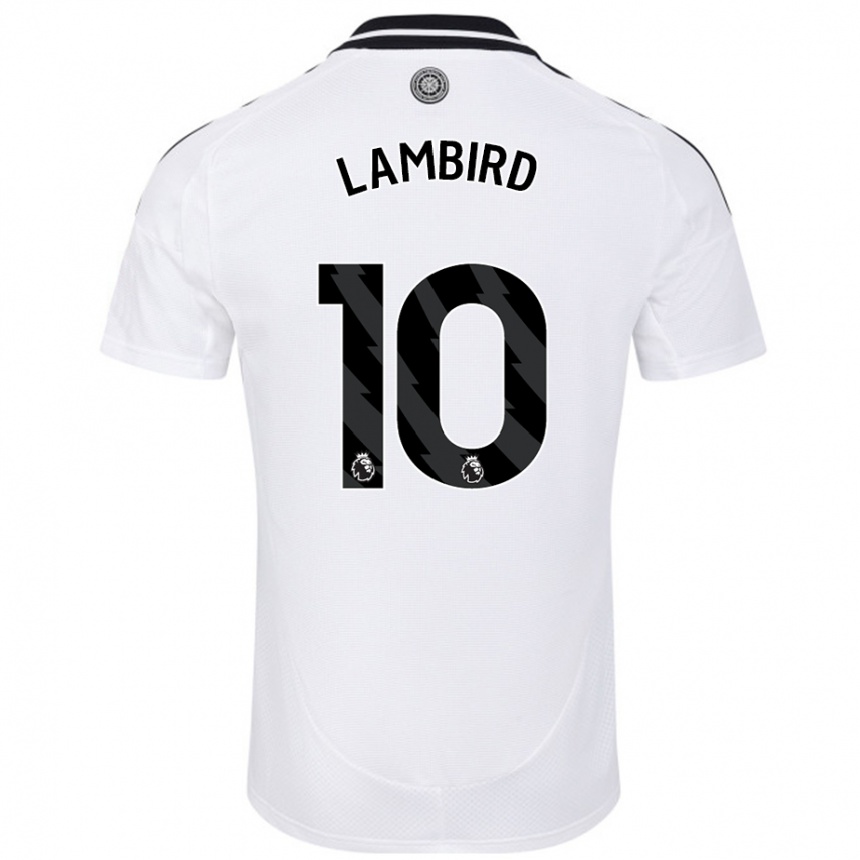 Kids Football Lilly Lambird #10 White Home Jersey 2024/25 T-Shirt Uk