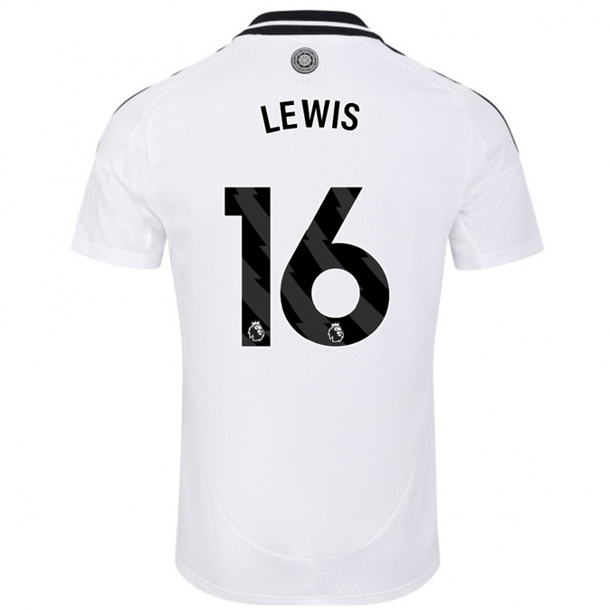 Kids Football Milla Lewis #16 White Home Jersey 2024/25 T-Shirt Uk