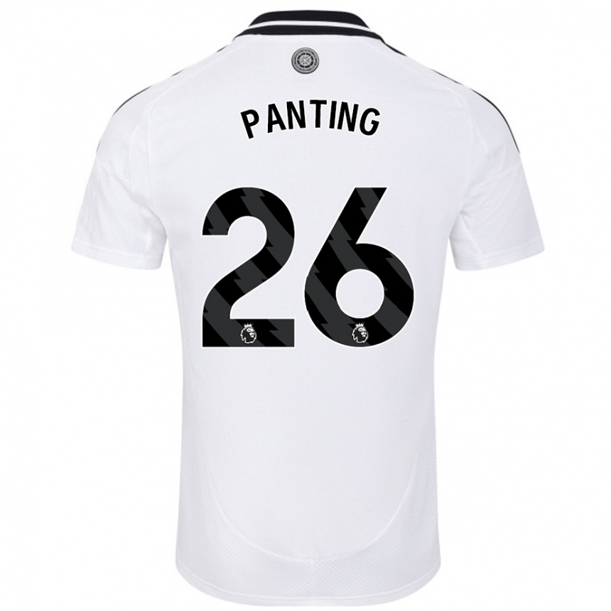 Kids Football Rachel Panting #26 White Home Jersey 2024/25 T-Shirt Uk