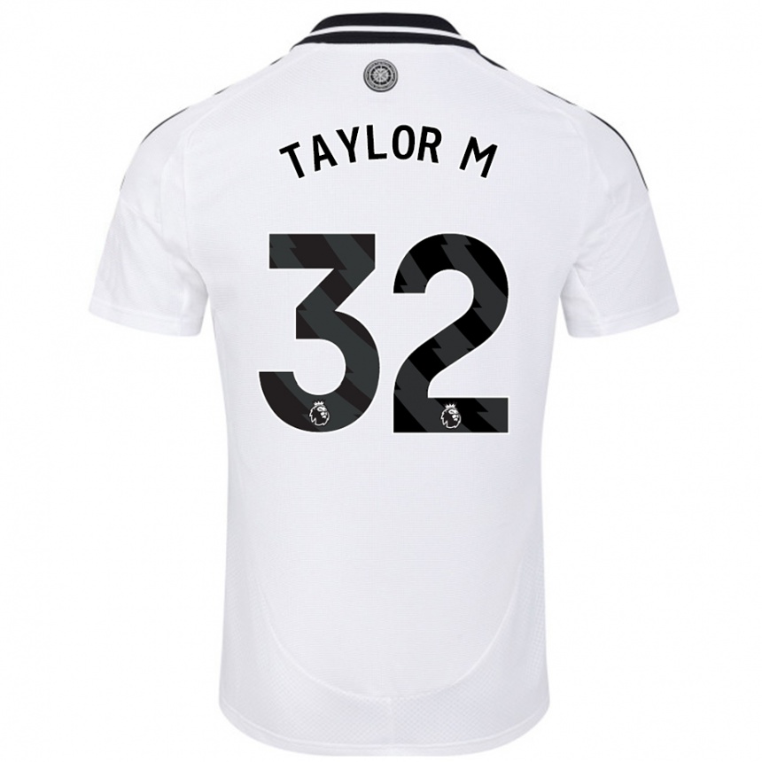 Kids Football Belle Taylor-M #32 White Home Jersey 2024/25 T-Shirt Uk