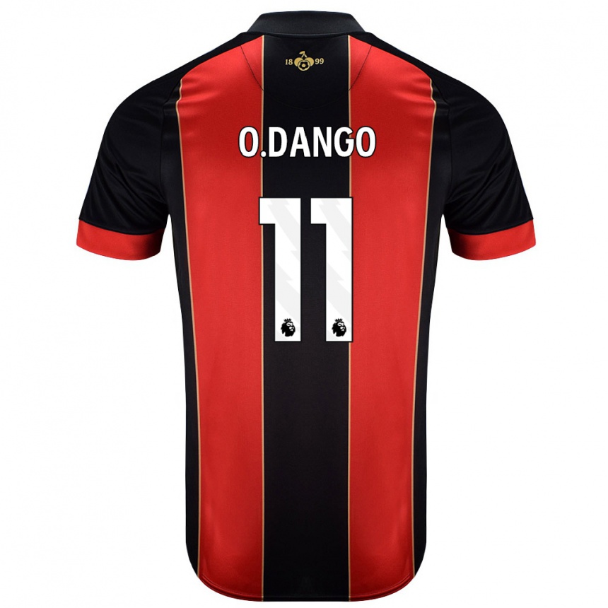 Kids Football Dango Ouattara #11 Red Black Home Jersey 2024/25 T-Shirt Uk