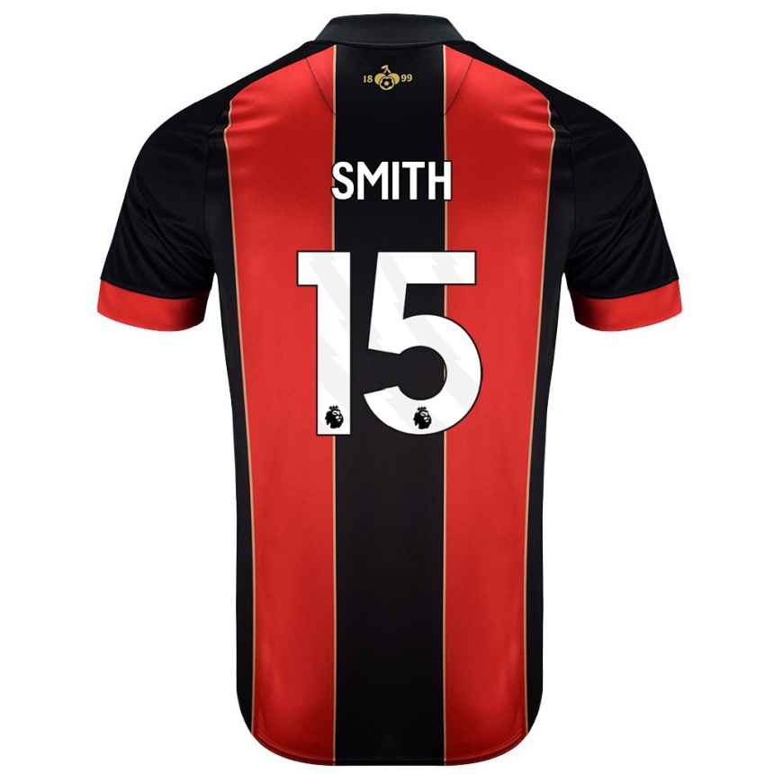 Kids Football Adam Smith #15 Red Black Home Jersey 2024/25 T-Shirt Uk