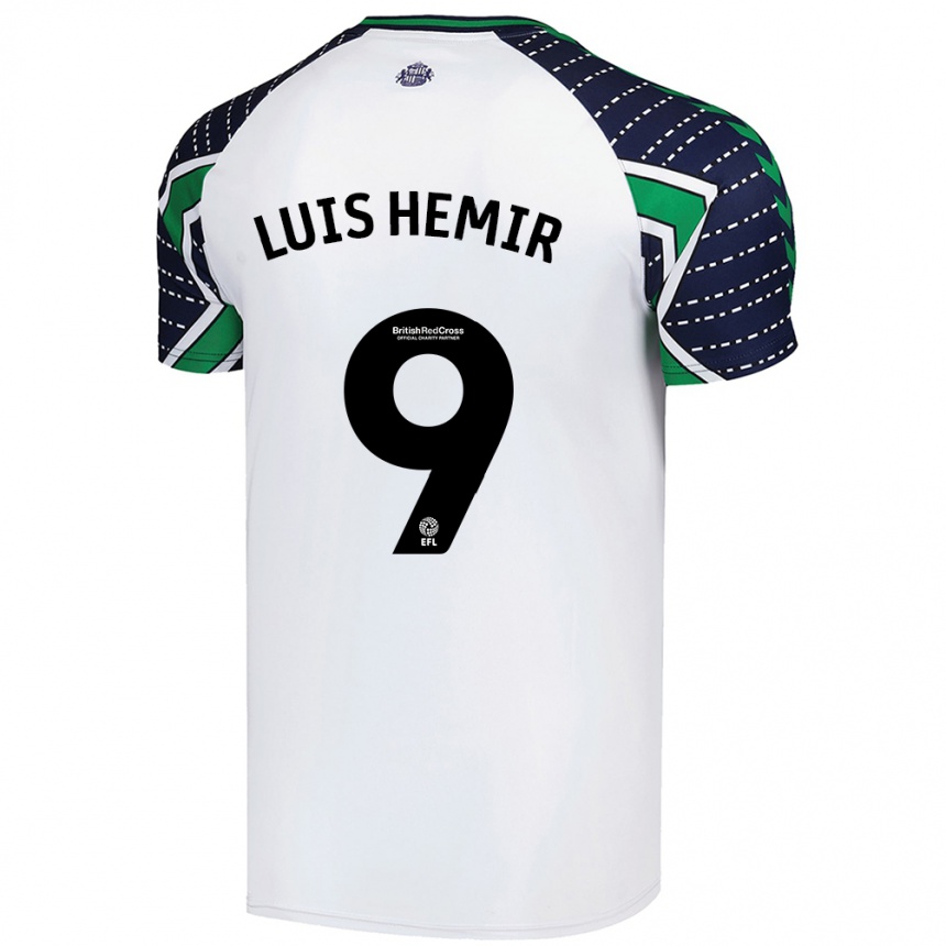 Kids Football Luís Semedo #9 White Away Jersey 2024/25 T-Shirt Uk