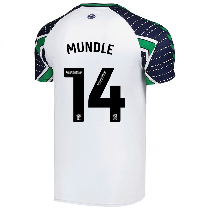 Kids Football Romaine Mundle #14 White Away Jersey 2024/25 T-Shirt Uk