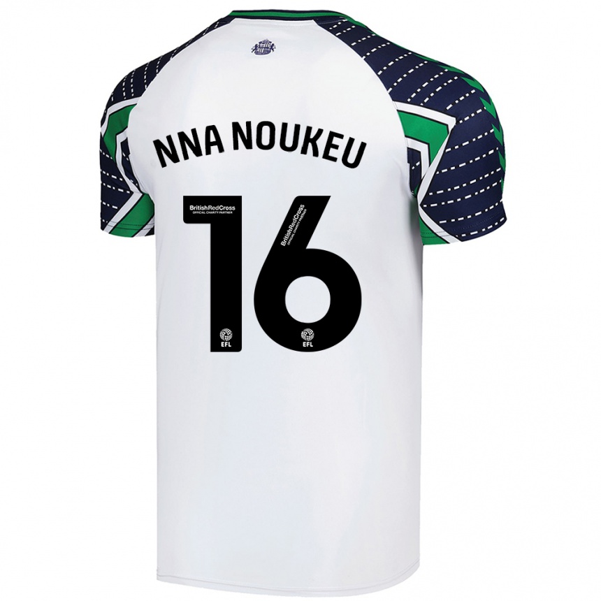 Kids Football Blondy Nna Noukeu #16 White Away Jersey 2024/25 T-Shirt Uk