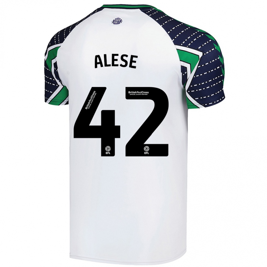 Kids Football Aji Alese #42 White Away Jersey 2024/25 T-Shirt Uk