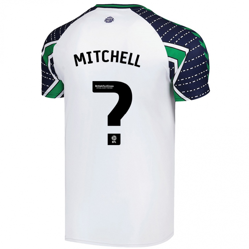 Kids Football Cuba Mitchell #0 White Away Jersey 2024/25 T-Shirt Uk