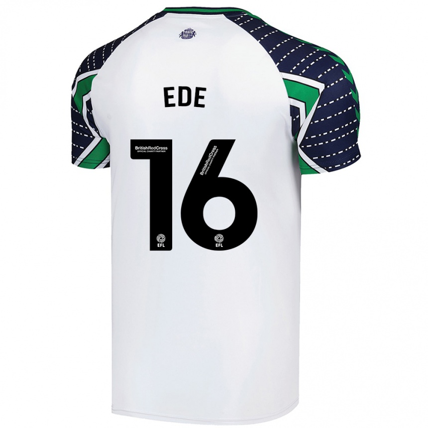 Kids Football Grace Ede #16 White Away Jersey 2024/25 T-Shirt Uk