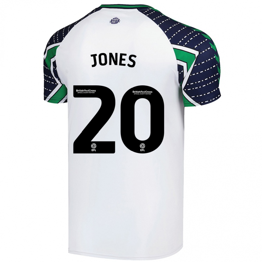 Kids Football Ellen Jones #20 White Away Jersey 2024/25 T-Shirt Uk