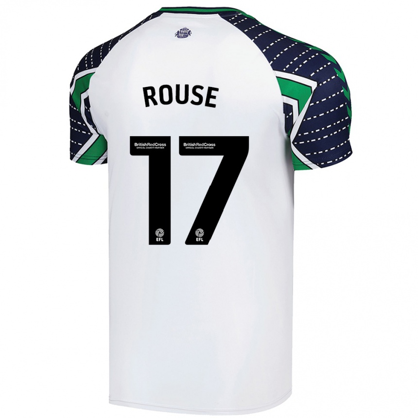 Kids Football Mollie Rouse #17 White Away Jersey 2024/25 T-Shirt Uk