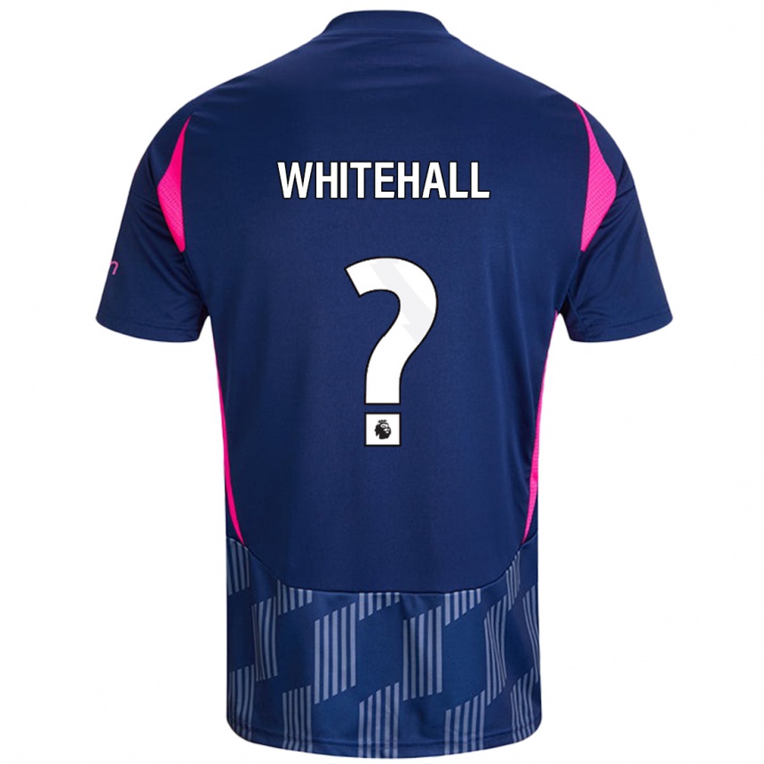 Kids Football Archie Whitehall #0 Royal Blue Pink Away Jersey 2024/25 T-Shirt Uk