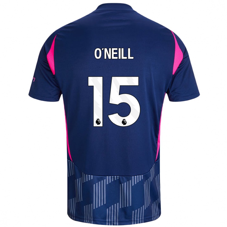 Kids Football Laura-Jayne O'neill #15 Royal Blue Pink Away Jersey 2024/25 T-Shirt Uk