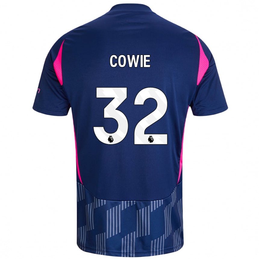 Kids Football Abi Cowie #32 Royal Blue Pink Away Jersey 2024/25 T-Shirt Uk