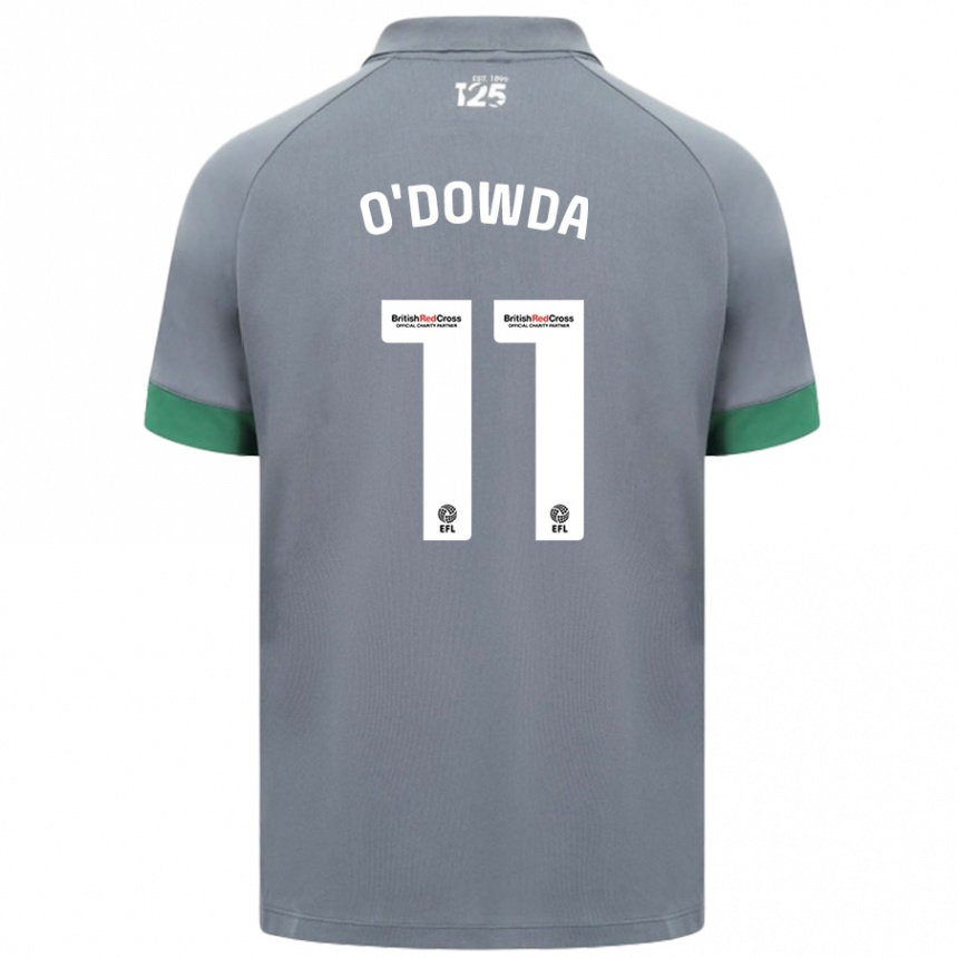 Kids Football Callum O'dowda #11 Dark Gray Away Jersey 2024/25 T-Shirt Uk