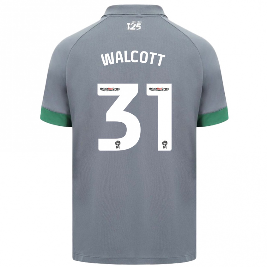 Kids Football Malachi Fagan Walcott #31 Dark Gray Away Jersey 2024/25 T-Shirt Uk