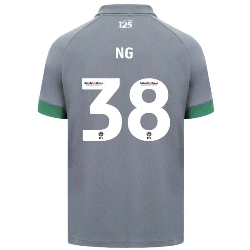 Kids Football Perry Ng #38 Dark Gray Away Jersey 2024/25 T-Shirt Uk