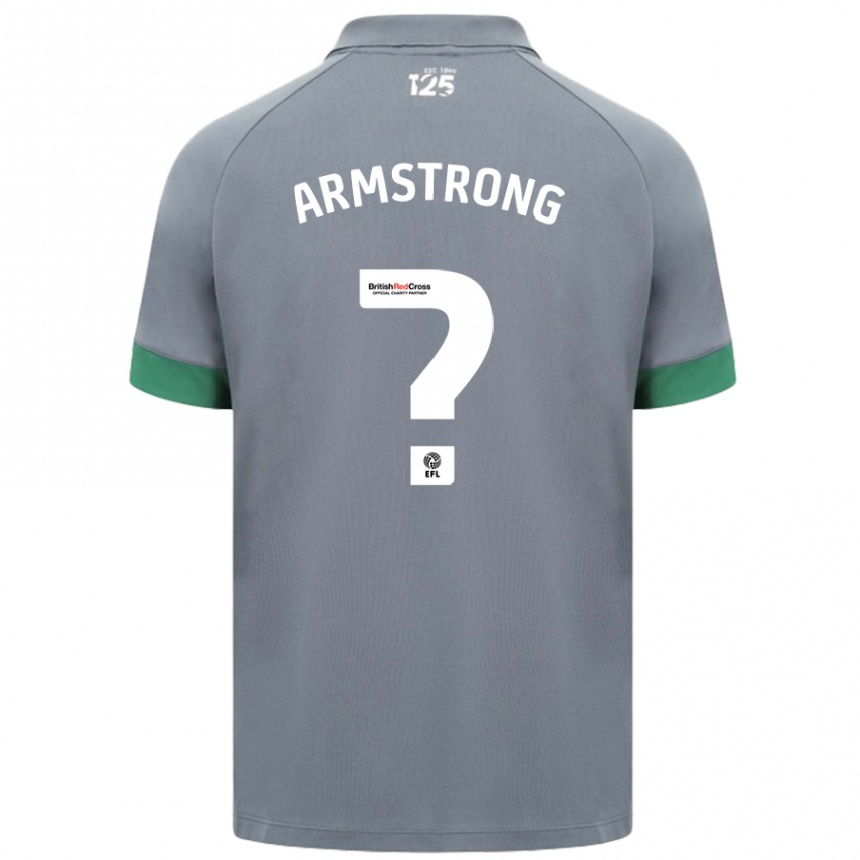 Kids Football Luke Armstrong #0 Dark Gray Away Jersey 2024/25 T-Shirt Uk