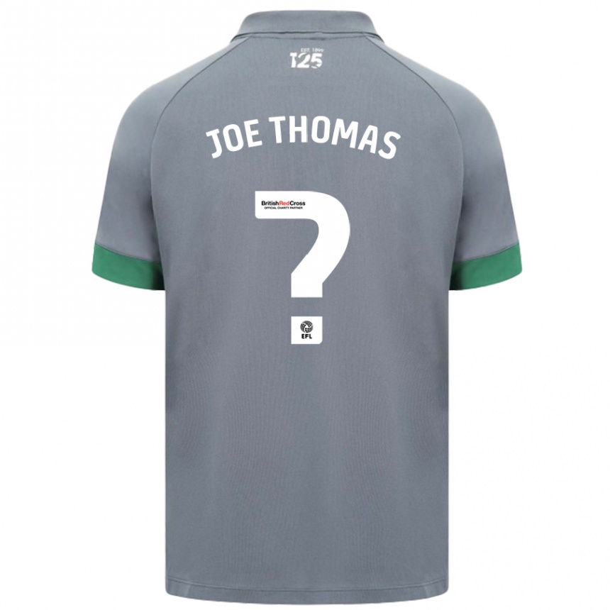 Kids Football Joe Thomas #0 Dark Gray Away Jersey 2024/25 T-Shirt Uk