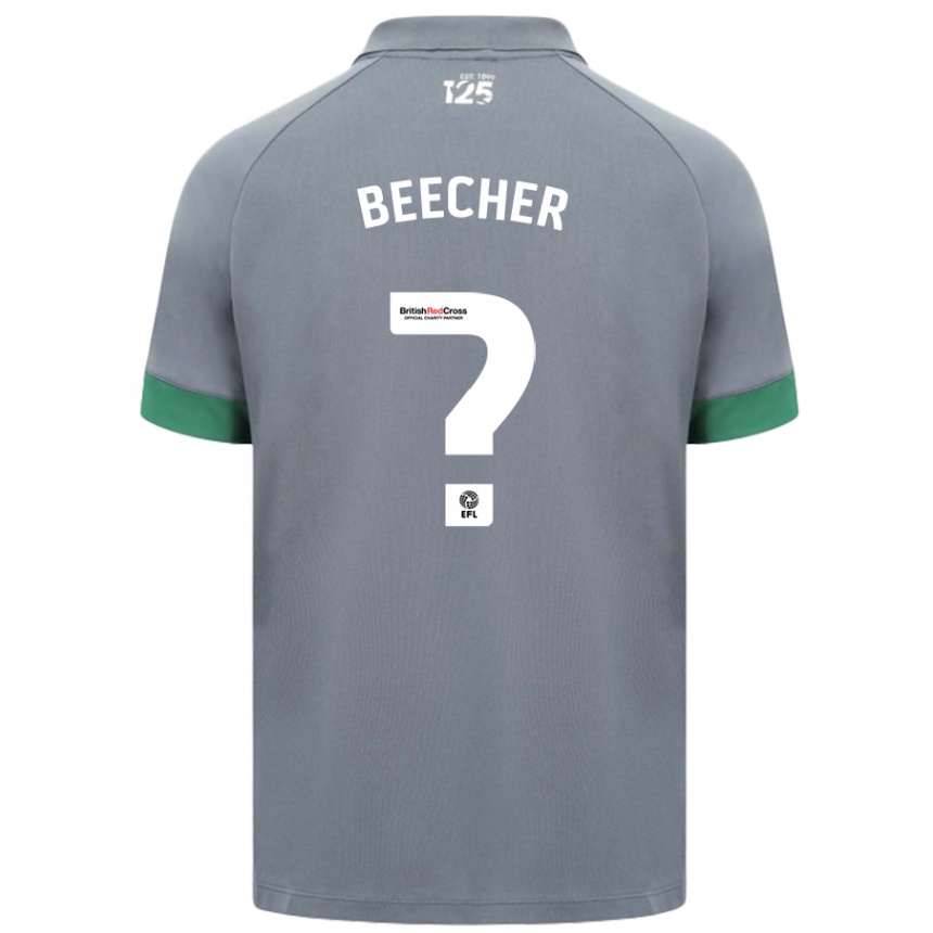 Kids Football Josh Beecher #0 Dark Gray Away Jersey 2024/25 T-Shirt Uk