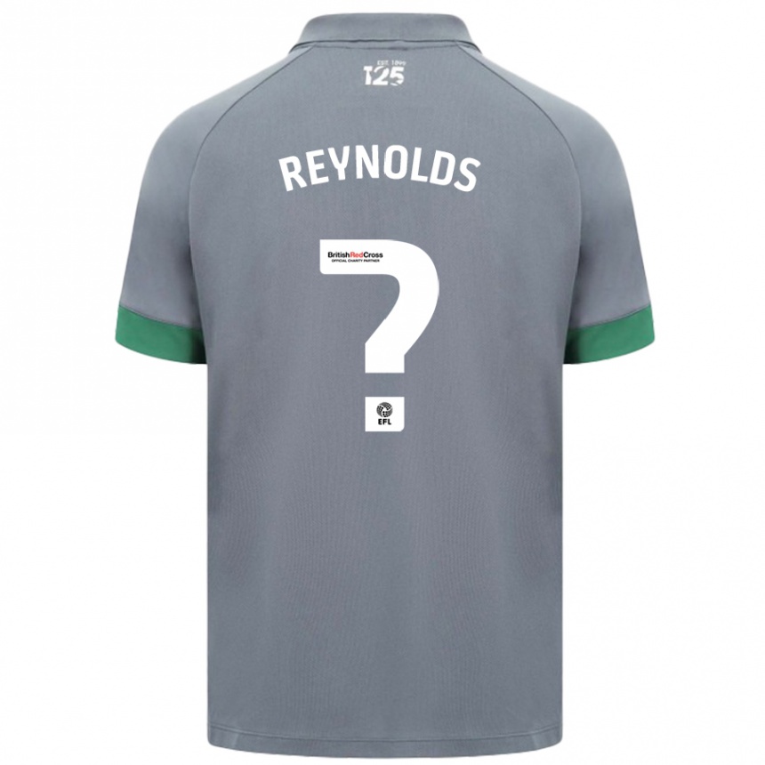 Kids Football Oliver Reynolds #0 Dark Gray Away Jersey 2024/25 T-Shirt Uk