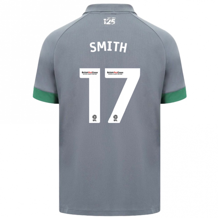 Kids Football Hollie Smith #17 Dark Gray Away Jersey 2024/25 T-Shirt Uk