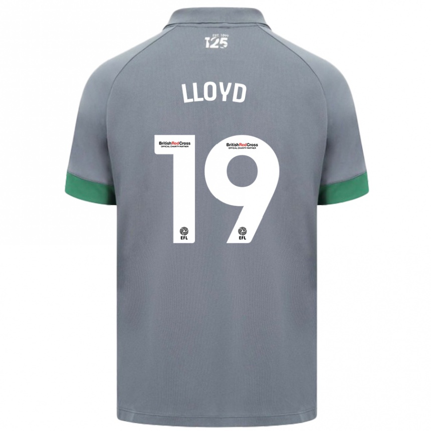 Kids Football Madison Lloyd #19 Dark Gray Away Jersey 2024/25 T-Shirt Uk