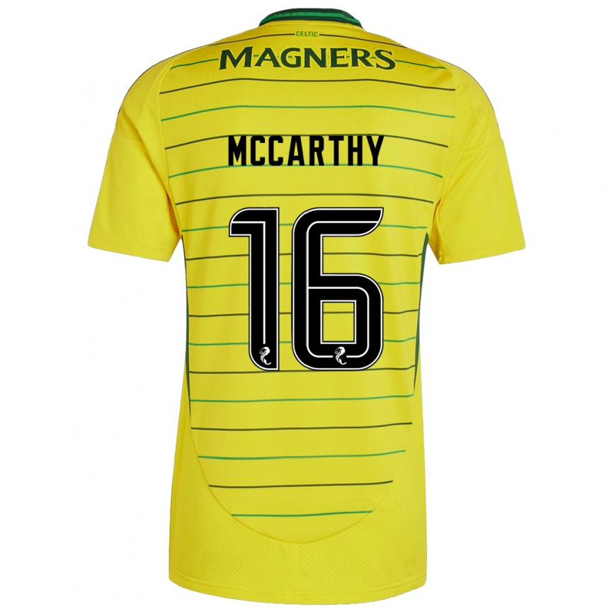 Kids Football James Mccarthy #16 Yellow Away Jersey 2024/25 T-Shirt Uk