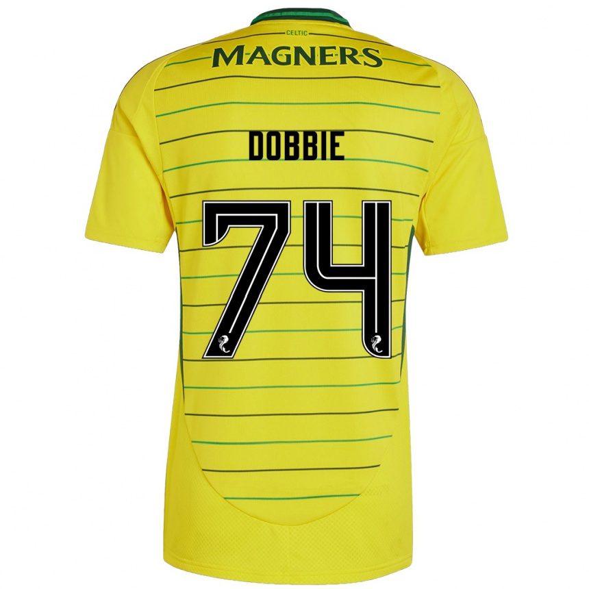 Kids Football Lewis Dobbie #74 Yellow Away Jersey 2024/25 T-Shirt Uk