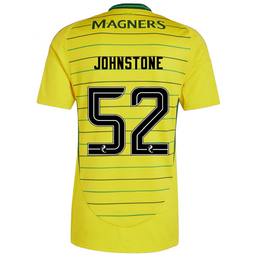 Kids Football Rachael Johnstone #52 Yellow Away Jersey 2024/25 T-Shirt Uk