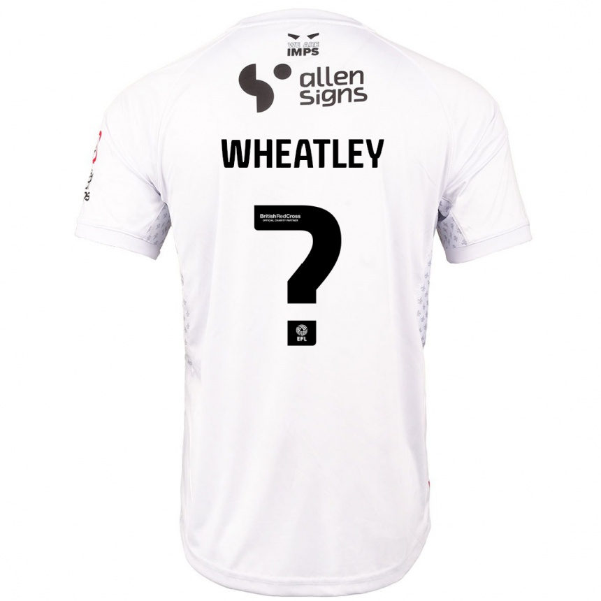 Kids Football Kyrell Wheatley #0 Red White Away Jersey 2024/25 T-Shirt Uk