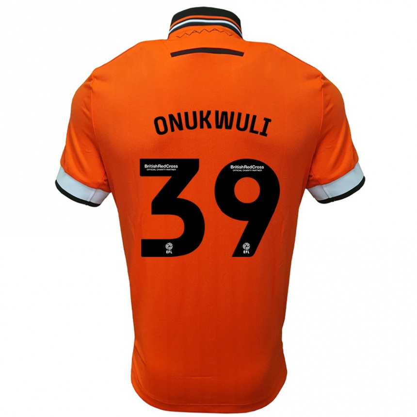 Kids Football Favour Onukwuli #39 Orange White Away Jersey 2024/25 T-Shirt Uk