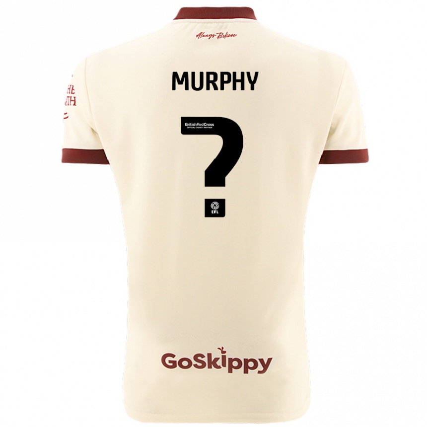 Kids Football Adam Murphy #0 Cream White Away Jersey 2024/25 T-Shirt Uk