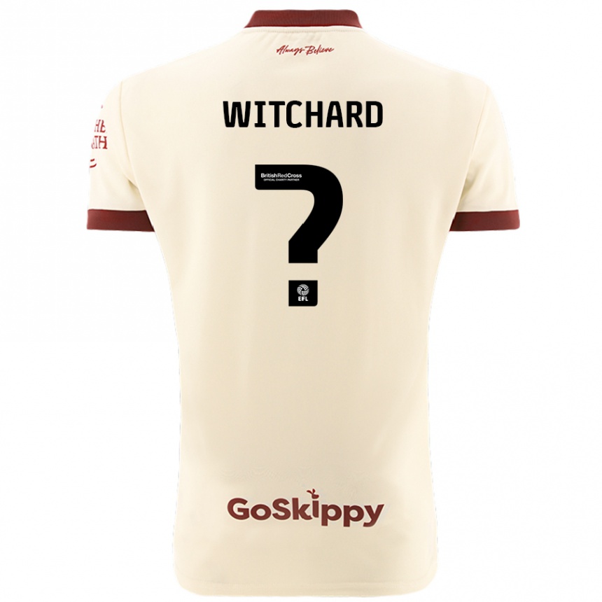 Kids Football Jack Witchard #0 Cream White Away Jersey 2024/25 T-Shirt Uk