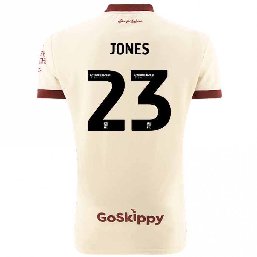 Kids Football Carrie Jones #23 Cream White Away Jersey 2024/25 T-Shirt Uk