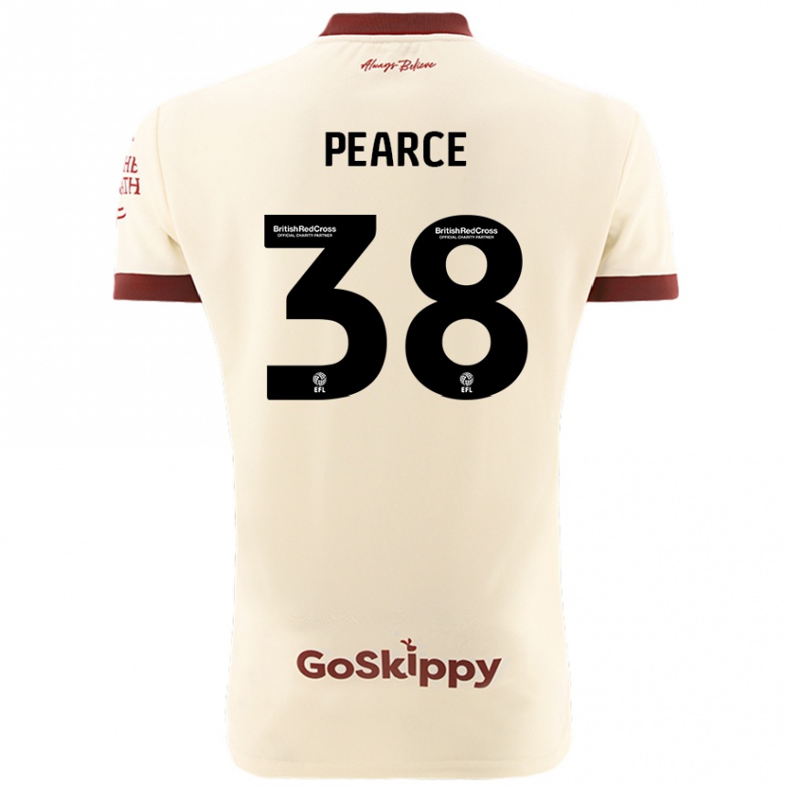 Kids Football Manon Pearce #38 Cream White Away Jersey 2024/25 T-Shirt Uk